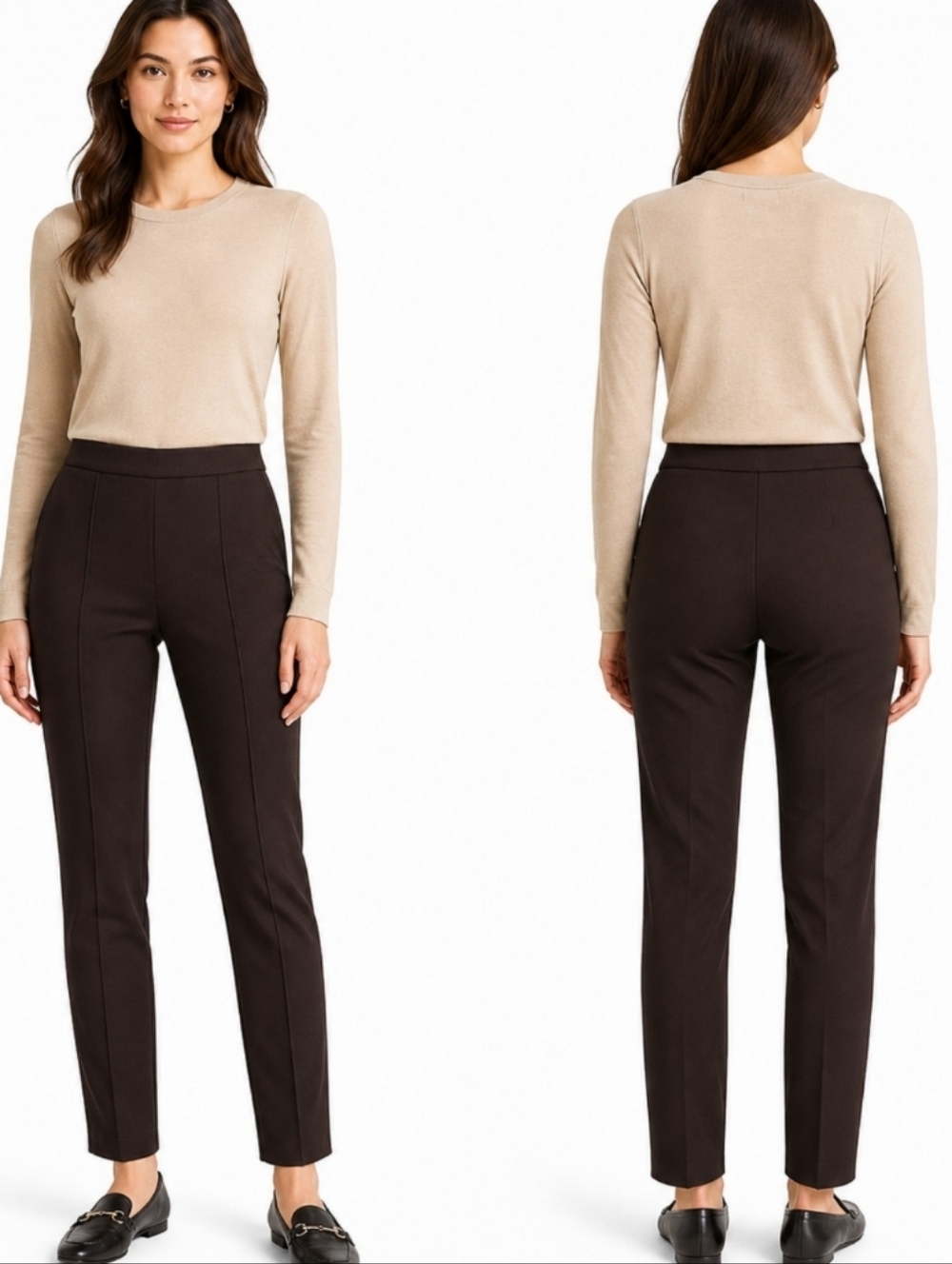 Banana Republic Stretch Ponte Slim Straight Pants